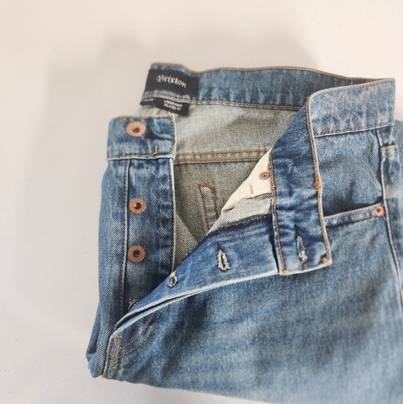 Brixton Jeans The Labor Pant Relaxed Fit Size 36x34 Mens Denim Straight Leg - Picture 7 of 13